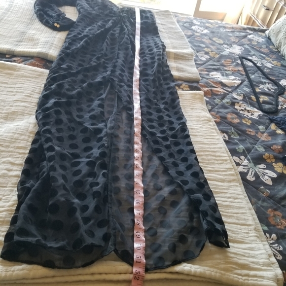 Keepsake | Cold Shoulder Velvet Design Dress - Picture 11 of 11